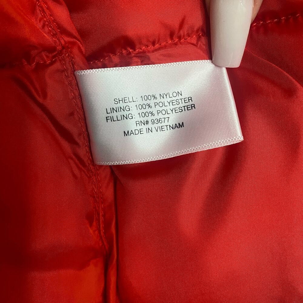 NWT Red Puffer Coat Jacket Removable Hood Size SMALL - Picture 14 of 16